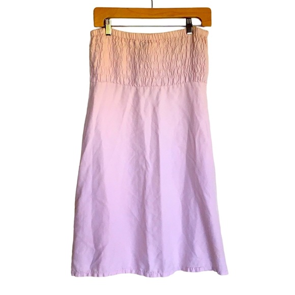 Da Nang Vintage Strapless Dress in Baby Pink - Picture 2 of 8